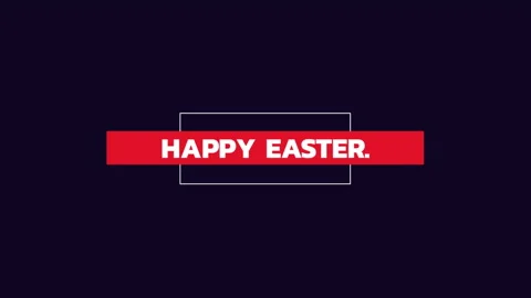 Vibrant Easter banner sparkles against sleek black background Stock Footage 269008963
