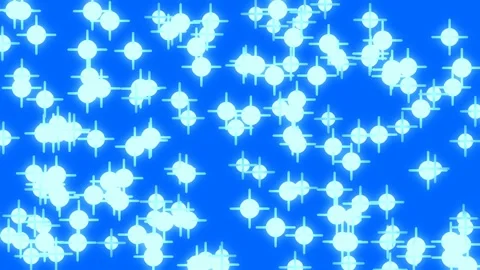 Vibrant electric blue abstract background with glowing geometric star pattern Stock Footage 339497449