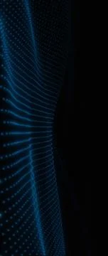 Vibrant Electric Blue Plexus Network: Dynamic Interconnected Particles and .. Stock-Illustration