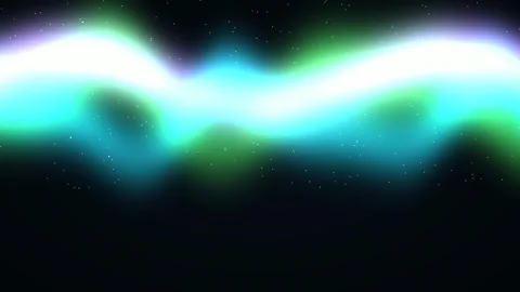 Vibrant emerald green and violet aurora borealis curtains waving across sta.. 스톡 동영상 346188009