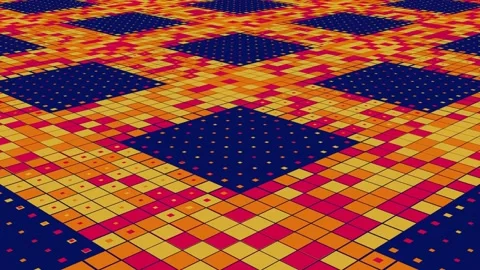 Vibrant endless patterns create a captivating atmosphere for music events Stock Footage 293286942