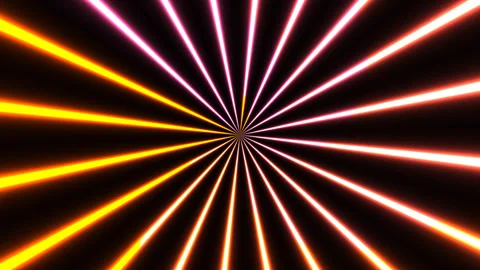 Vibrant Energy Waves Converging in a Bright Gradient Video stock 294144501