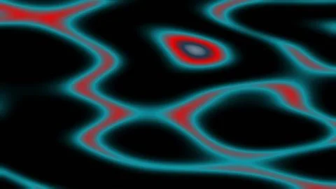 Vibrant, ethereal waves pulse in fiery red Ilustração Stock