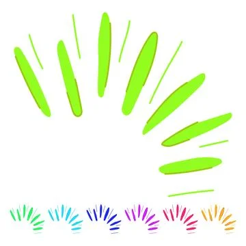 Vibrant exclamation doodle vector cartoon graphic Stock Illustration