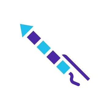 Vibrant Festive Firework Icon Illustration Stock Illustration