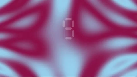 Vibrant fifteen second countdown animate with colorful abstract gradients Stock Footage 340010143