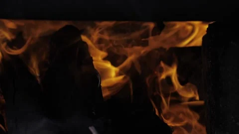 Vibrant Fire Enflame  A Mesmerizing Flame Journey Stock Footage 327514096