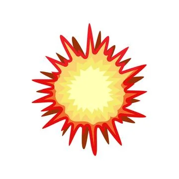 Vibrant fireball blast creating a dynamic explosion effect Stock Illustration
