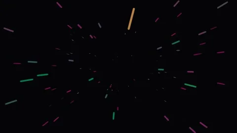 Vibrant fireworks display exploding in the night sky for celebration backgrou Video stock 342159956