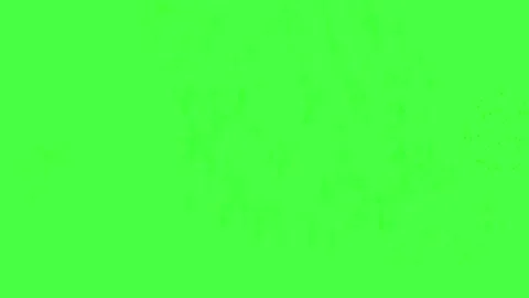 Vibrant fireworks explode on green screen background Video stock 337924153