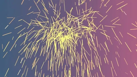 Vibrant fireworks exploding in night sky with colorful sparks 스톡 동영상 329764797