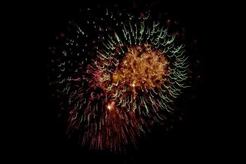 Vibrant fireworks Stock Photos