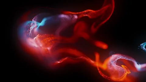A vibrant flame closeup showcasing electric blue hues against a dark background Vidéo 270247423