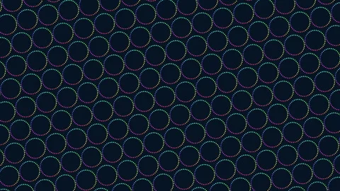 Vibrant floating circles in a blue and purple pattern Stock-Footage 281905300