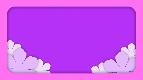 Vibrant Floral Frame Background Template for Women Equality Day Empowerment.. 库存影片 340077069