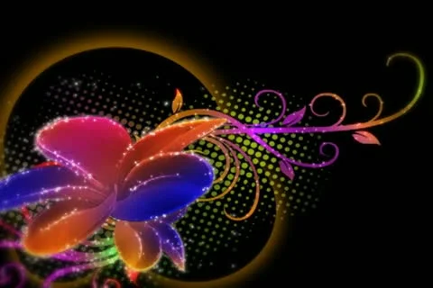Vibrant Flourish Background 01 Stock Footage 10875068