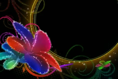 Vibrant Flourish Background 02 Stock Footage 10875069