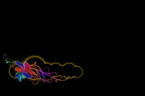 Vibrant Flourish Lower Third Stock Footage 10875070