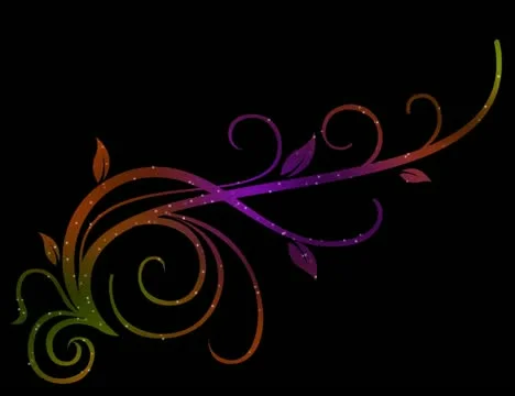 Vibrant Flourish Motion Design Element 01 HD Video stock 10875008