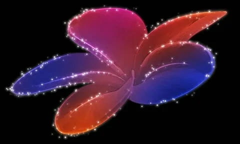 Vibrant Flourish Motion Design Element 03 HD Stock Footage 10875012