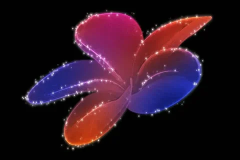 Vibrant Flourish Motion Design Element 03 Widescreen Stock Footage 10875142