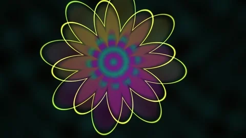 Vibrant Flower Design Elements. Stock Footage 337495915