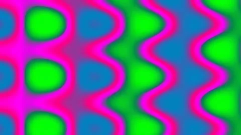 Vibrant Flowing Abstract Background Pattern with Psychedelic Neon Wavy Lines Stock Footage 341056961