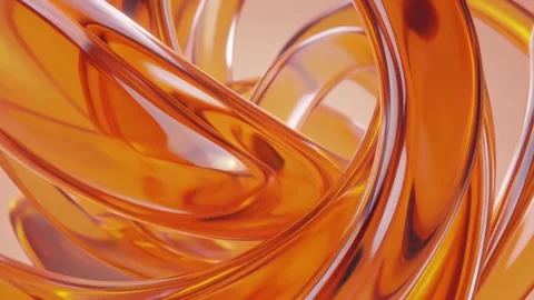 Vibrant flowing abstract ribbon animation. Video stock 330690933