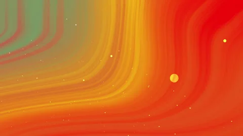 Vibrant fluid animation featuring warm gradients and shimmering glitter par.. Stock Footage 335930642
