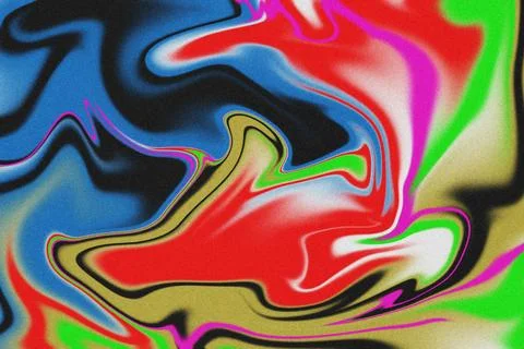 Vibrant Fluid Color Explosion 库存插图