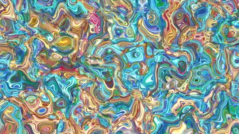 Vibrant fluid dynamics of multicolored textures in motion. Stock Footage 338263102