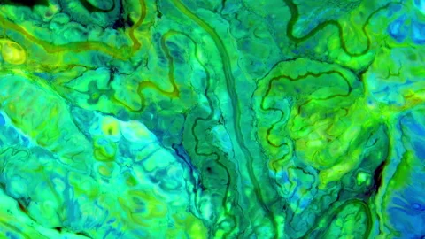 Vibrant Fluid Ink Art Background Stock Footage 328029632