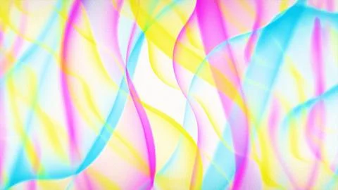 Vibrant fluid waves abstract gradient background Stock Illustration