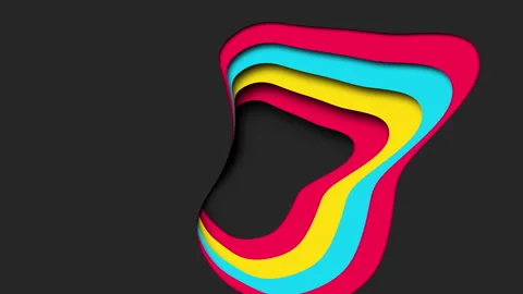 Vibrant fluidity a captivating wave of color for graphic design projects 스톡 동영상 278070416