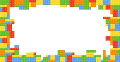 This vibrant frame is perfect for various creative projects and activities Illustrazione stock