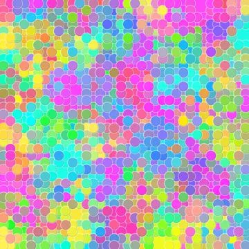 Vibrant Funky Rainbow Circle Abstract Background Stock Illustration