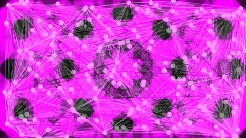 Vibrant futuristic abstract digital background with glowing purple neon geo.. Stock Footage 337567680