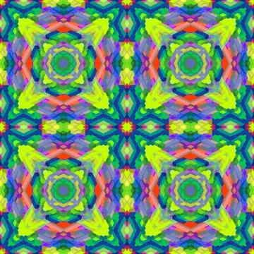 Vibrant futuristic abstract geometric pattern. Stock Illustration