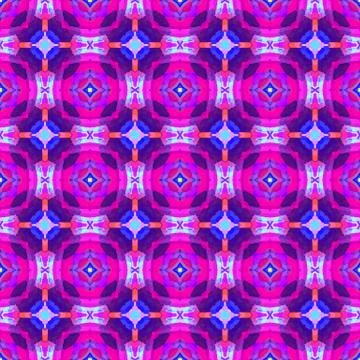 Vibrant futuristic abstract geometric pattern. Stock Illustration