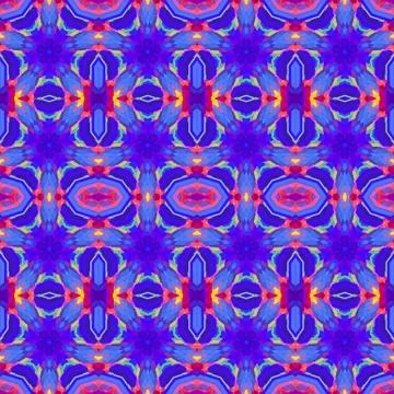 Vibrant futuristic abstract geometric pattern. Stock Illustration