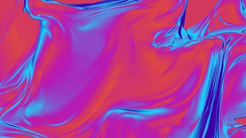 Vibrant futuristic liquid motion background in neon colors. Abstract flowing Stock Footage 340024321