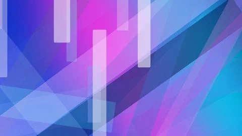 A vibrant geometric abstract background blends purple and blue tones into s.. Stock Illustration