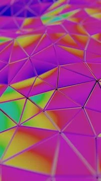 Vibrant Geometric Abstract Background with Colorful Triangles 스톡 일러스트