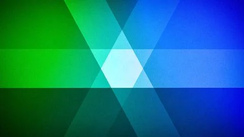 A vibrant geometric abstract background featuring a blend of green, blue, a.. Ilustración de archivo