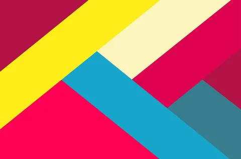 Vibrant geometric abstract background with overlapping colorful diagonal shap Stock Illustration