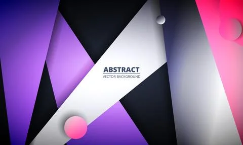 Vibrant geometric abstract background showcasing layered diagonal triangles Stock Illustration