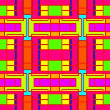 Vibrant Geometric Abstract Pattern Stock Illustration