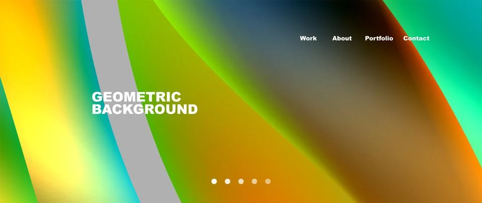 Vibrant geometric backdrop with blurred effect for personal computer screens Stock Illustration