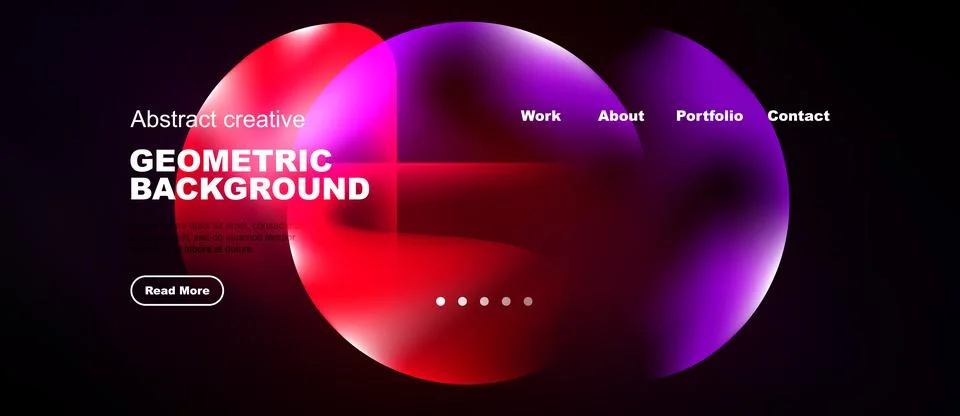 Vibrant geometric background design. Features overlapping colorful shapes, te Stock Illustration