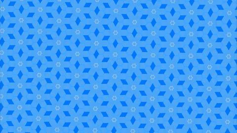 Vibrant geometric blue pattern. Intricate tessellated design for modern digital Stock Illustration